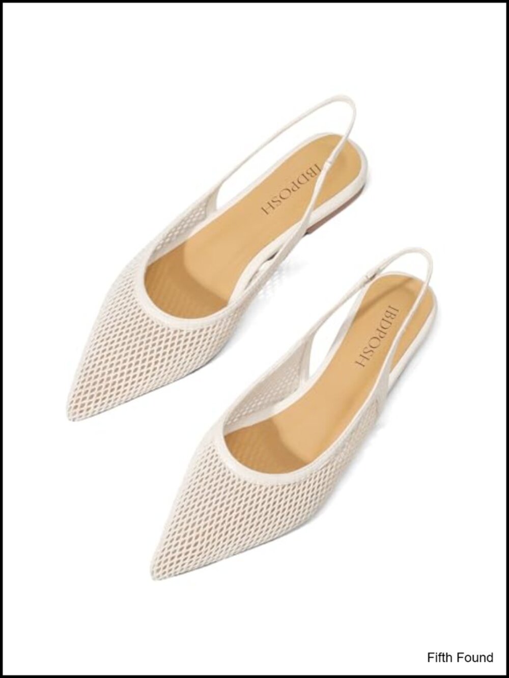 Slingback Flats Pointed Toe Breathable Lightweight Pull-On Women's Shoes